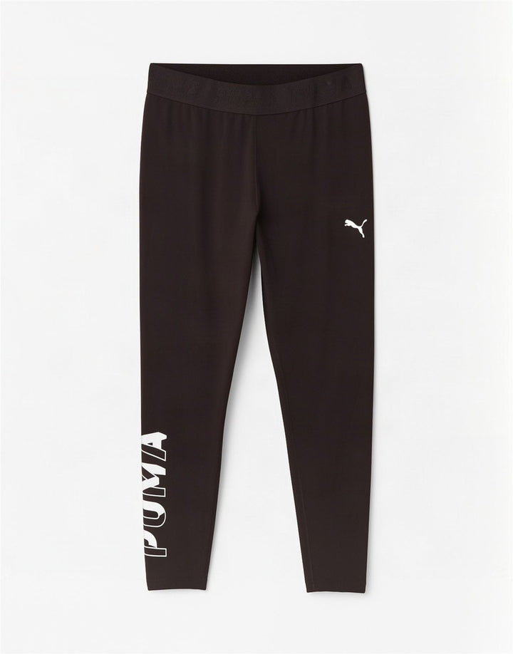 Puma Γυναικείο Γραφικό Κολάν UK 16 Large Μαύρο
