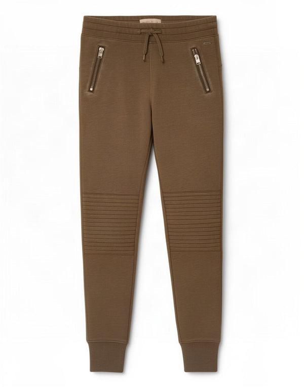 Hollister Γυναικεία αθλητική φόρμα Παντελόνι Joggers UK 10 Small Khaki Cotton