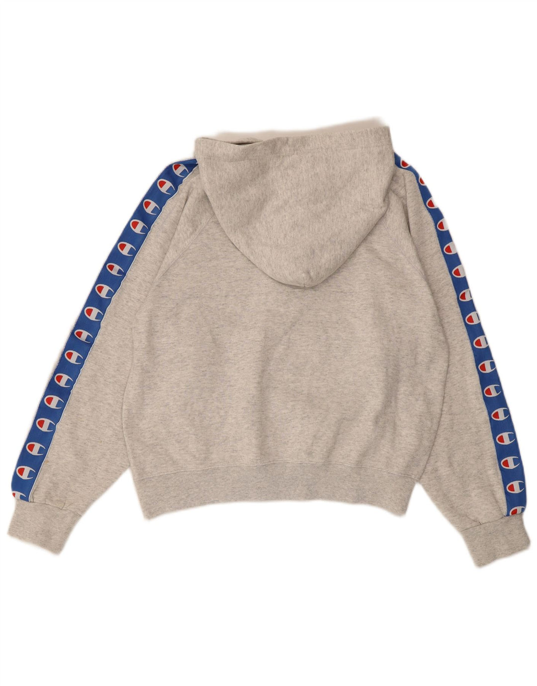 CHAMPION Γυναικείο Υπερμεγέθη Γραφικό Hoodie Jumper UK 10 Small Grey