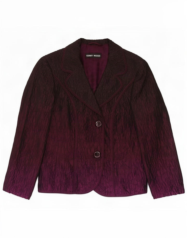 Gerry Weber Γυναικείο σακάκι 2 κουμπιών UK 12 Medium Purple Polyester