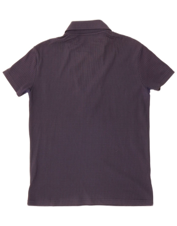 Armani Junior Boys μπλουζάκι Polo με φερμουάρ 5-6 ετών Navy Blue Polyamide