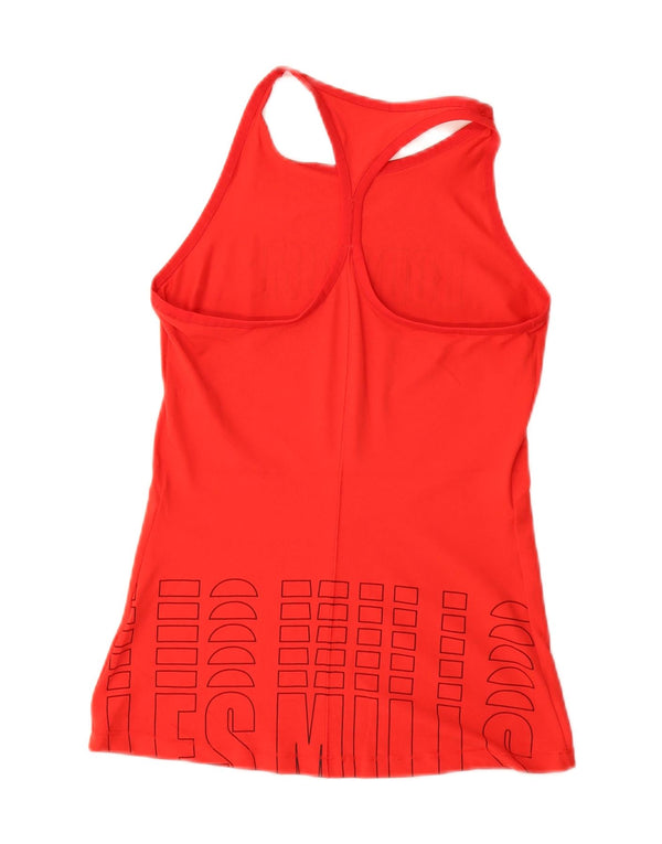 REEBOK Womens Bodypump Graphic Vest Top UK 4/6 XS Red