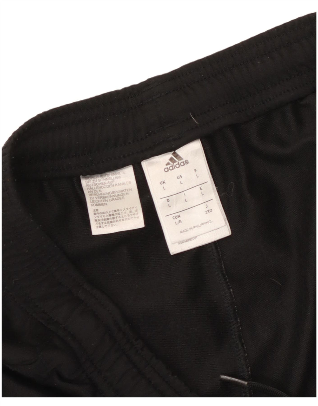 Ανδρική αθλητική φόρμα Adidas Παντελόνι μεγάλο μαύρο πολυεστέρα Sports