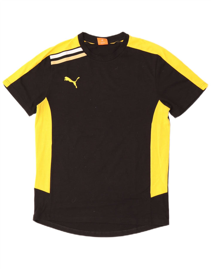 Ανδρικό γραφικό μπλουζάκι Puma Top Medium Black Colorblock Πολυεστέρας