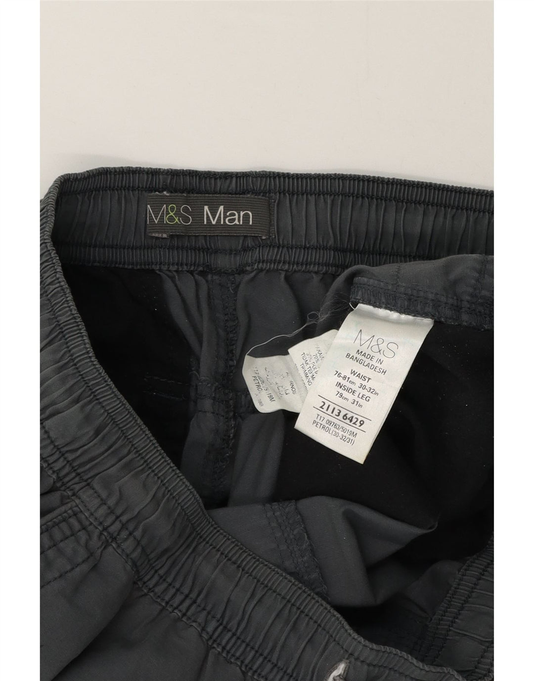 Ανδρικό ίσιο καθημερινό παντελόνι Marks & Spencer W32 L32 Γκρι