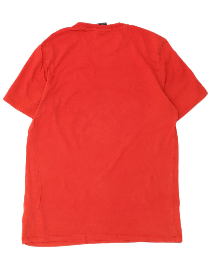 Ανδρικό γραφικό T-Shirt Umbro Top Μεσαίο κόκκινο βαμβακερό