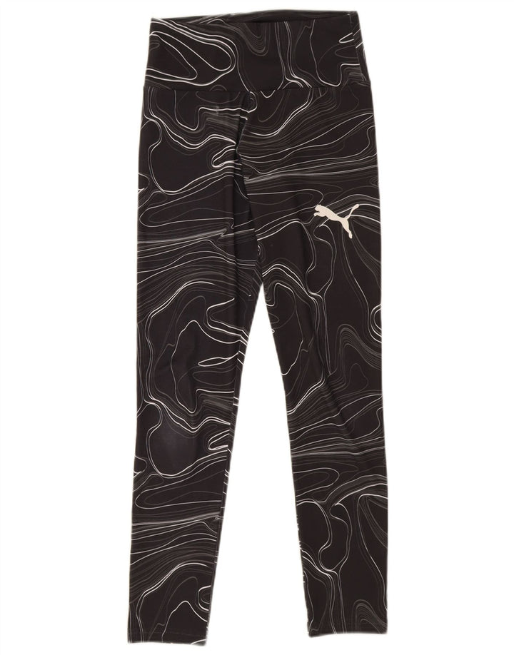 Γυναικεία κολάν με αφηρημένο σχέδιο Puma UK 8 Small Black Geometric