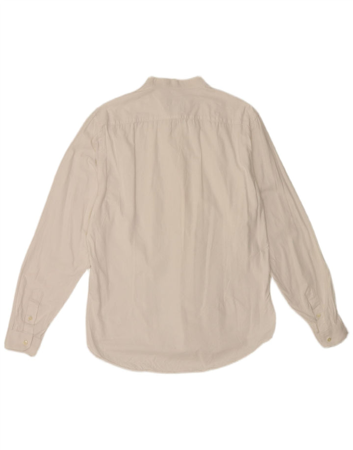 Ανδρικό πουκάμισο Zara Slim Fit XL Λευκό βαμβακερό