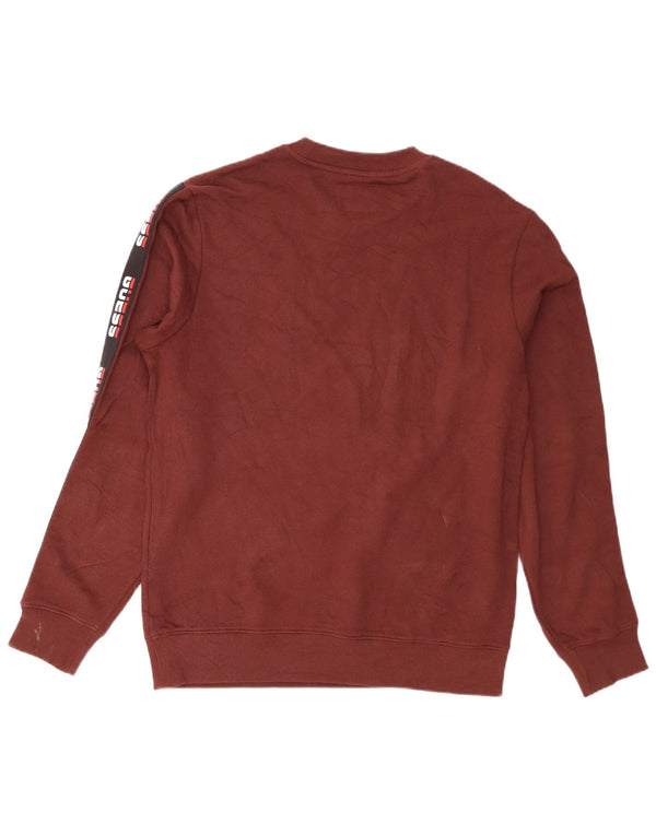 Ανδρικό φούτερ Guess Graphic Loose Fit Jumper Small Brown Colourblock