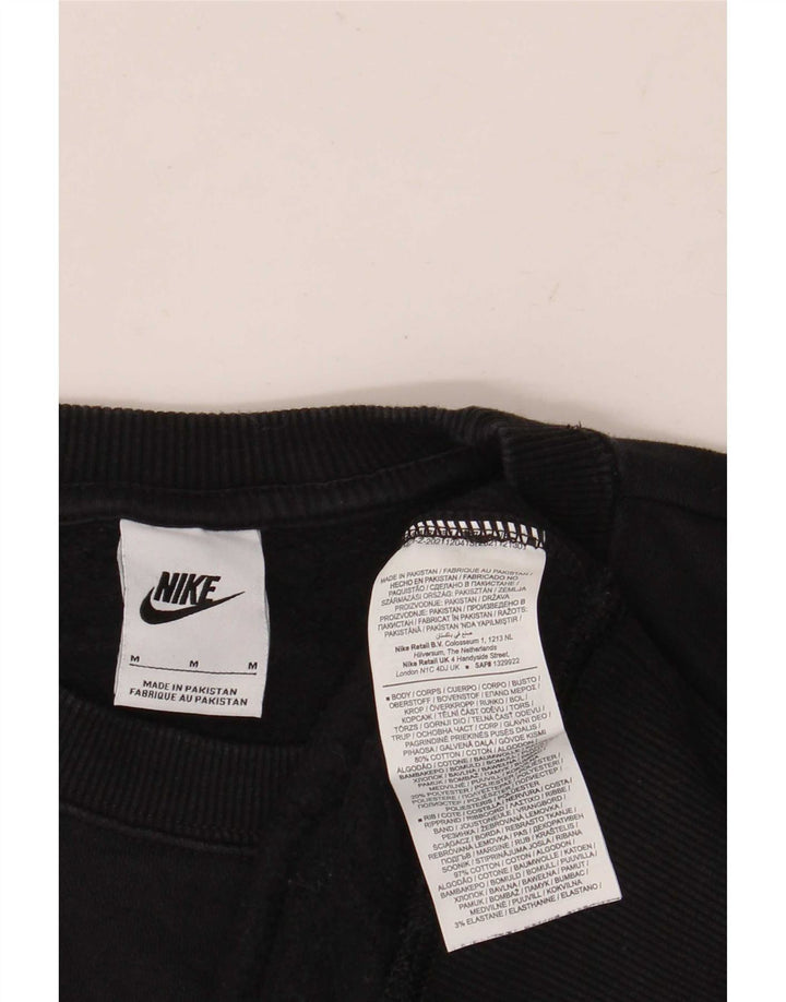 Ανδρικό φούτερ Nike με χαλαρή εφαρμογή, μεσαίο μαύρο βαμβακερό