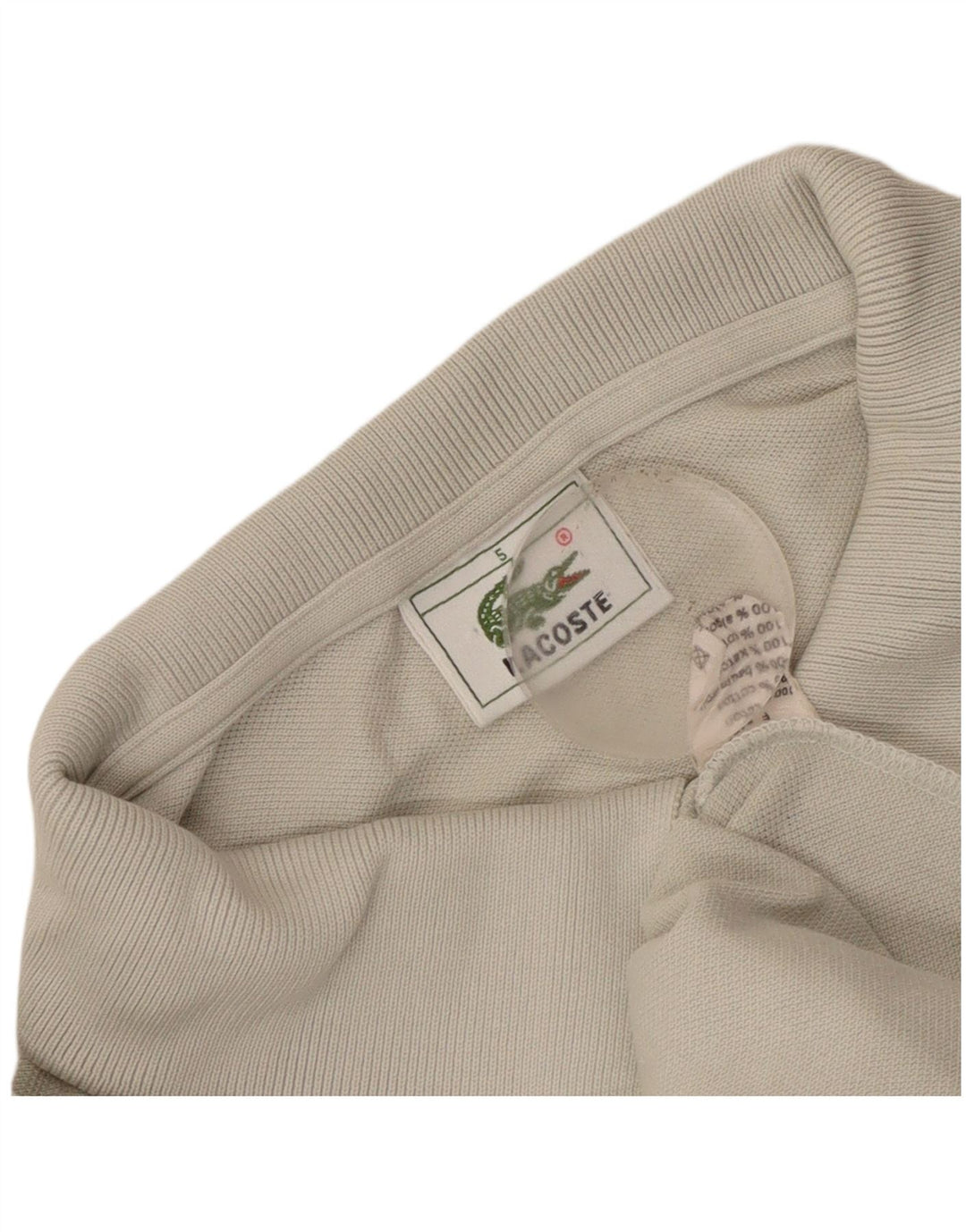 Ανδρικό μπλουζάκι πόλο Lacoste, μέγεθος 5, μεγάλο γκρι βαμβακερό