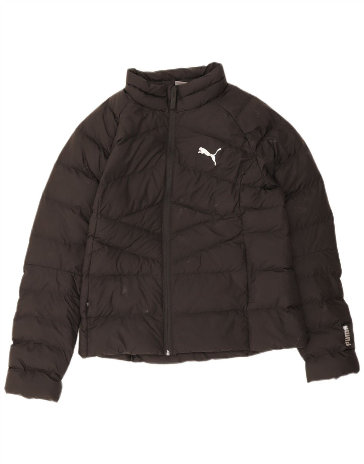Puma Γυναικείο μπουφάν με επένδυση UK 14 Μεσαίου Μαύρου Πολυεστέρα