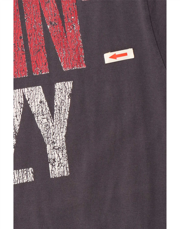 Ανδρικό γραφικό T-Shirt Scotch & Soda Τοπ μεσαίου μπλε βαμβακερό