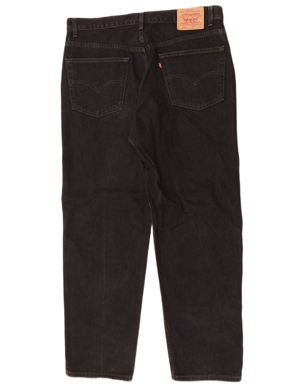 Levi's Mens 550 Relaxed Fit Straight Jeans W40 L32 Μαύρο βαμβακερό