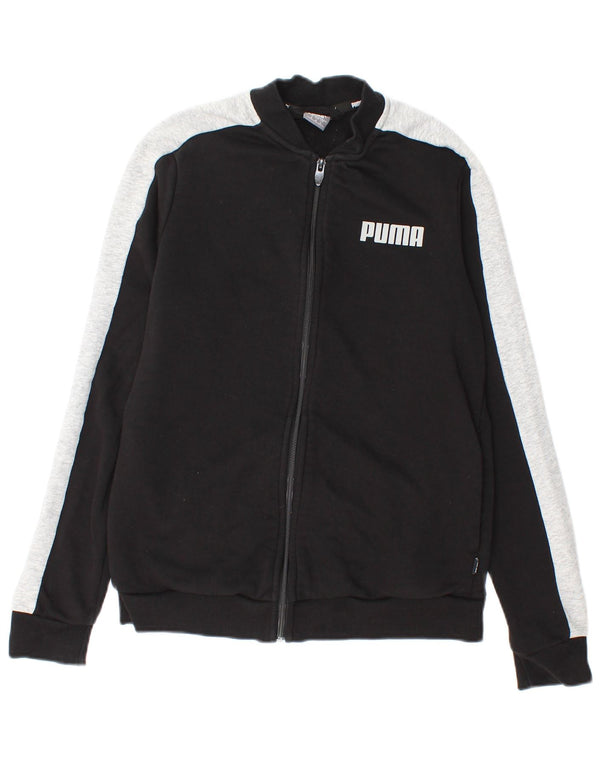 Γυναικεία αθλητική φόρμα γραφικών Puma Top Jacket UK 14 Medium Black Colourblock