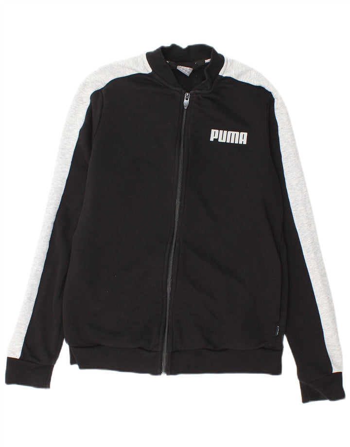 Γυναικεία αθλητική φόρμα γραφικών Puma Top Jacket UK 14 Medium Black Colourblock