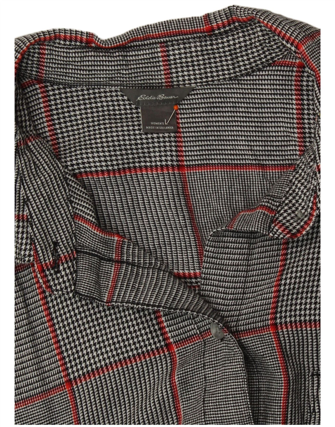 Γυναικείο πουκάμισο Eddie Bauer UK 16 Large Grey Check