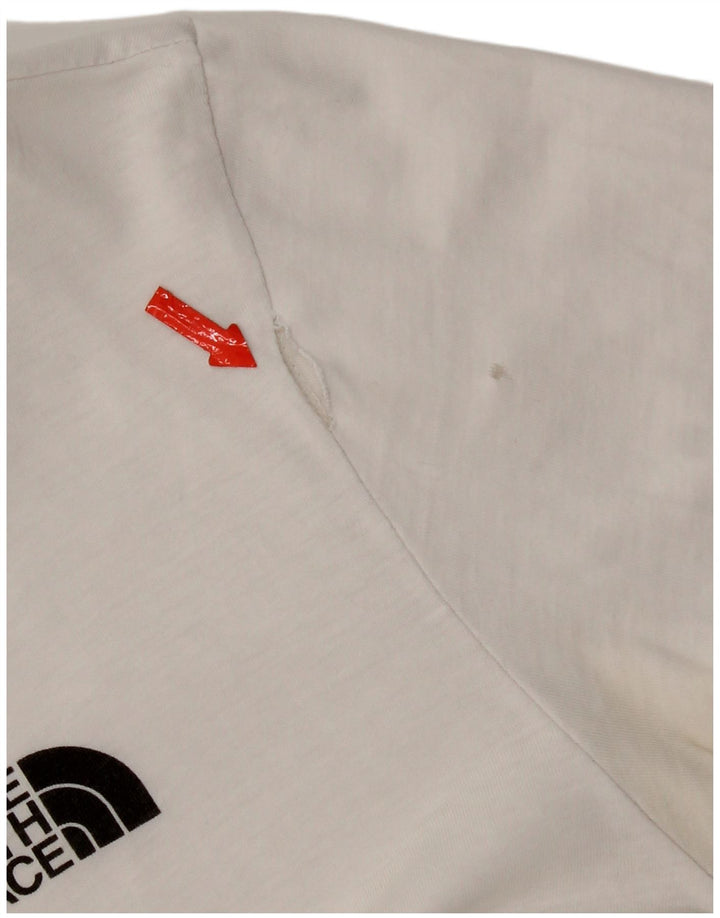 Γυναικείο T-Shirt North Face Top από μεσαίο λευκό βαμβακερό