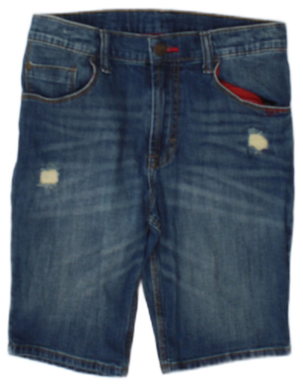 Wrangler Boys Distressed τζιν σορτς 11-12 ετών W26 μπλε βαμβακερό