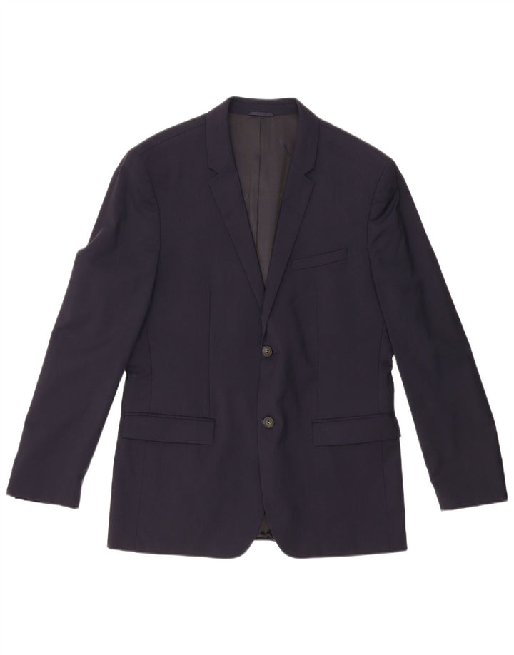 Calvin Klein Ανδρικό σακάκι με 2 κουμπιά σακάκι IT 52 XL Navy Blue New Wool