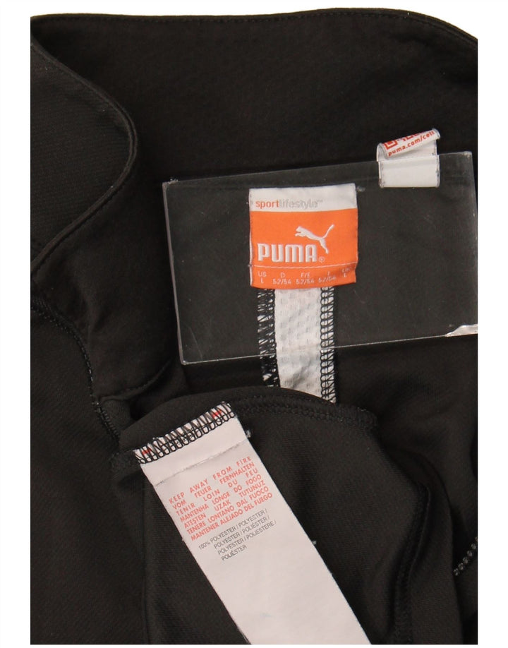 Ανδρική φόρμα πουλόβερ με φερμουάρ Puma Top Large Μαύρο Πολυεστέρας