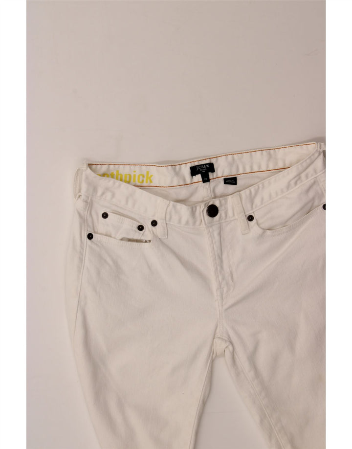 J. CREW Womens Toothpick Slim Jeans W28 L28 White Vintage J. Crew and Second-Hand J. Crew from Messina Hembry 