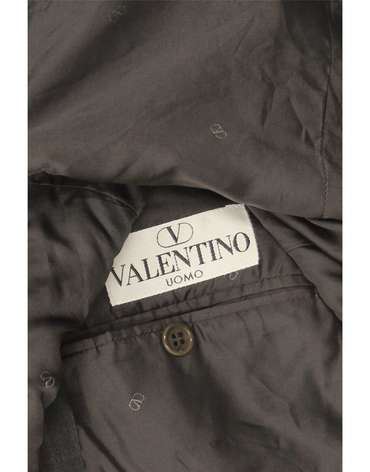 Valentino Ανδρικό σακάκι σακάκι 3 κουμπιών IT 50 μεγάλο γκρι παρθένο μαλλί
