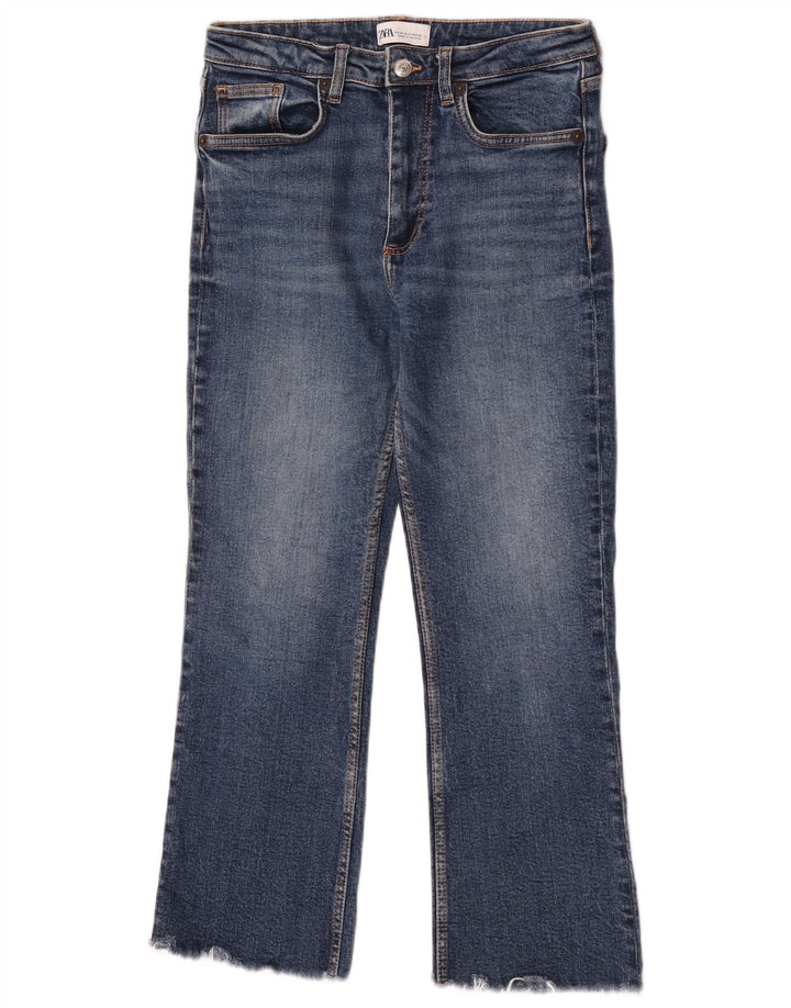 Zara Γυναικείο Cropped Jeans EU 38 Small W28 L24 Blue