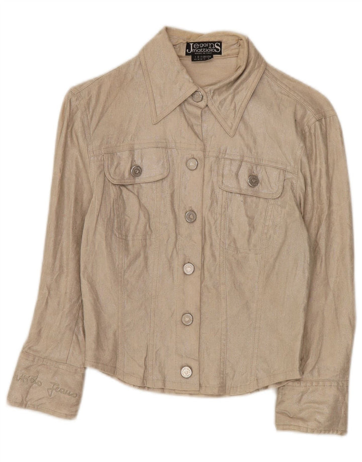 Jegains Mattiolo Γυναικείο Μπουφάν UK 12 Medium Beige Λινό