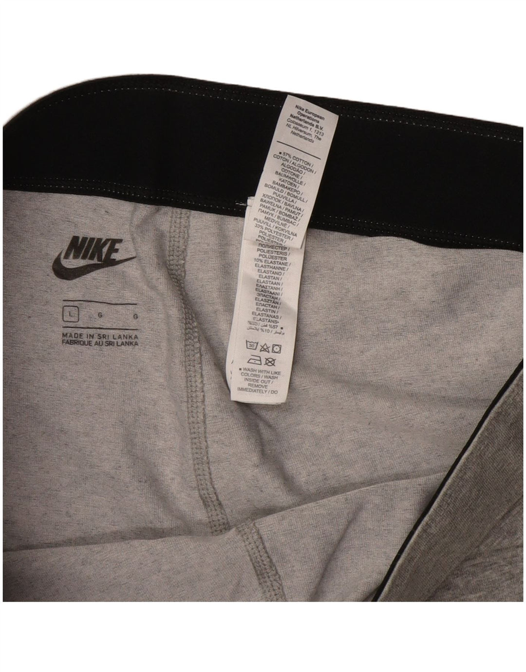 Γυναικεία γραφικά κολάν NIKE UK 14 Large Grey Cotton