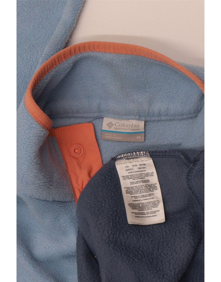 Columbia Ανδρικό κουμπιά λαιμόκοψης Fleece Jumper Μεσαίου μπλε χρώματος πολυεστέρας