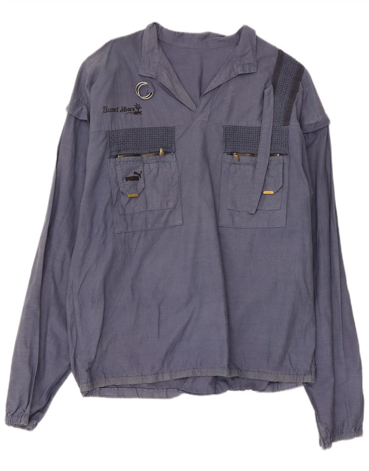 Γυναικείο πουλόβερ PUMA πουκάμισο UK 18 XL Μπλε