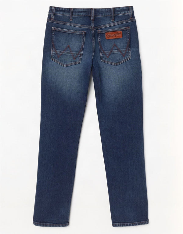 Ανδρικό τζιν Wrangler Greensboro Straight W36 L30 Μπλε βαμβακερό