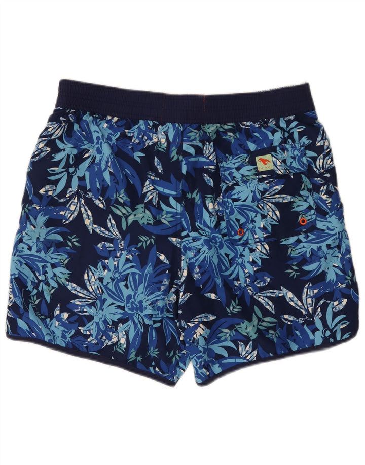 Ted Baker Ανδρικό σορτς κολύμβησης μεγέθους 4 Μεγάλο μπλε ναυτικό φλοράλ πολυεστέρας