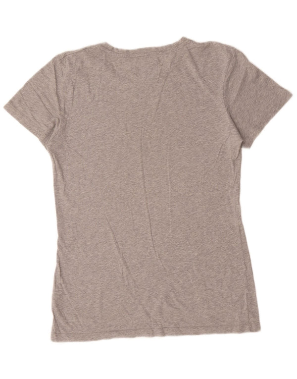 Ανδρικό γραφικό T-shirt Calvin Klein Jeans Top UK 14 Large Grey Cotton