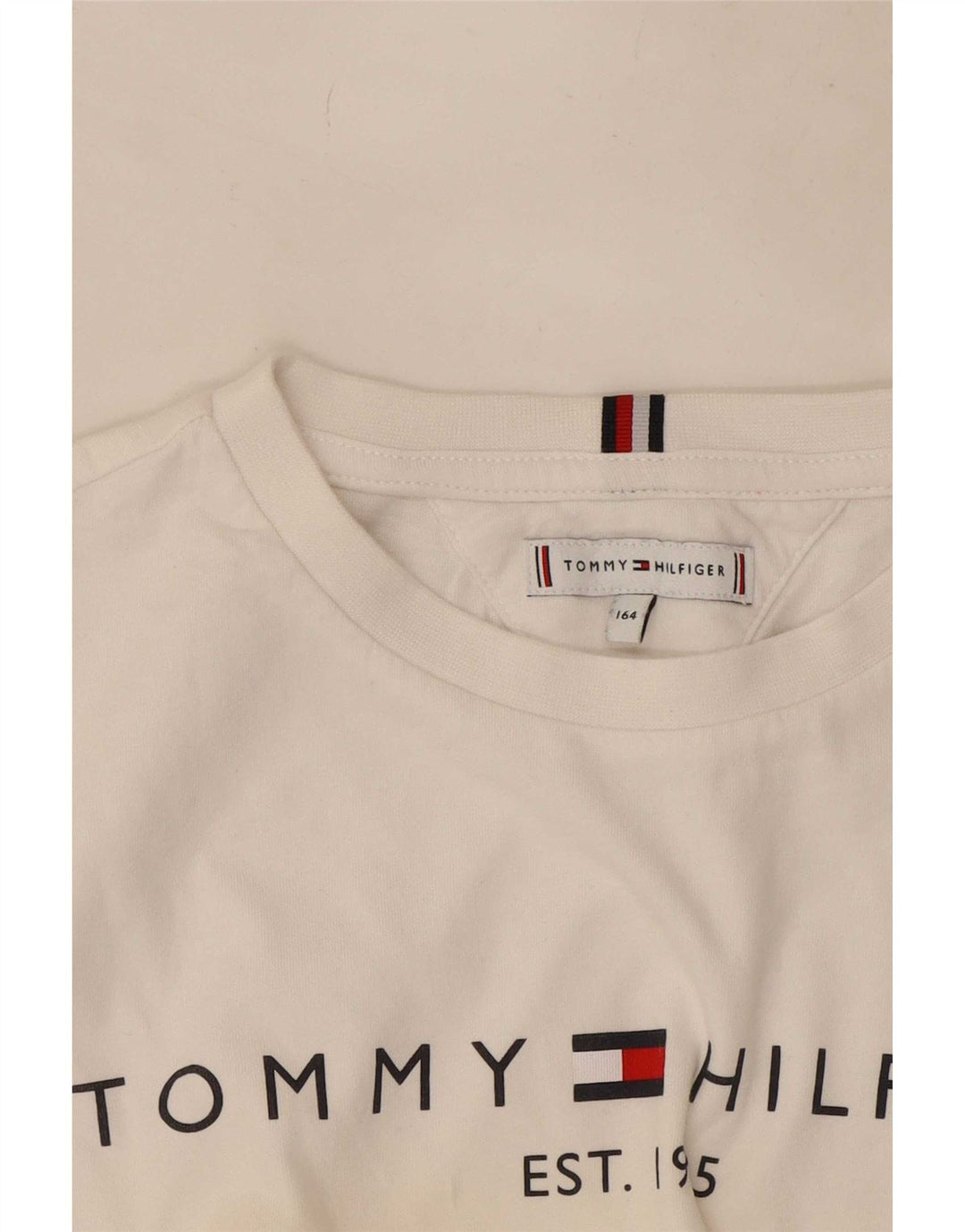 Tommy Hilfiger Boys Graphic Top Μακρυμάνικο 13-14 ετών Λευκό