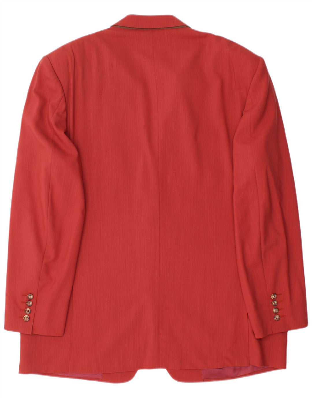 CANALI Mens 2 Button Blazer Jacket IT 56 3XL Red Virgin Wool