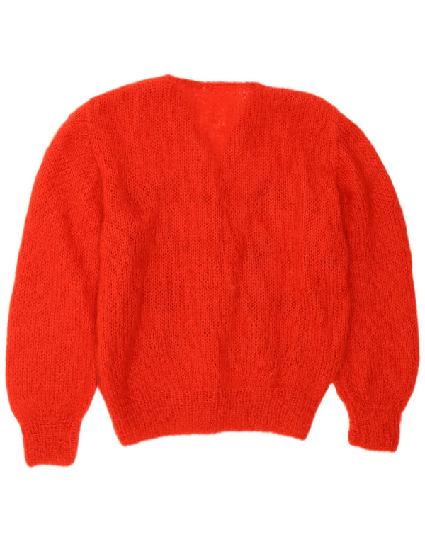 VINTAGE Γυναικείο πουλόβερ UK 16 Large Red Argyle/Diamond