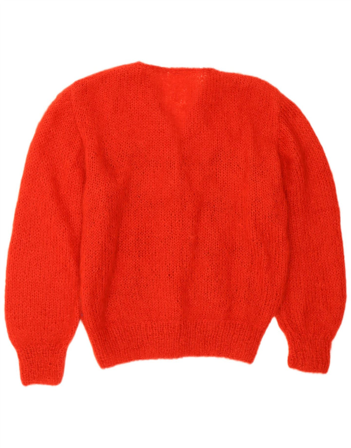 VINTAGE Γυναικείο πουλόβερ UK 16 Large Red Argyle/Diamond