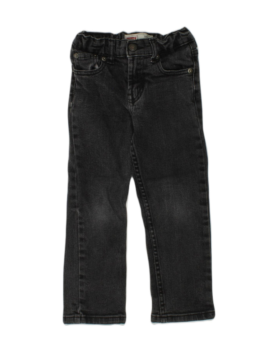 LEVI'S Girls 511 Straight Jeans 3-4 Years W20 L16 Black Cotton | Vintage Levi's | Thrift | Second-Hand Levi's | Used Clothing | Messina Hembry 