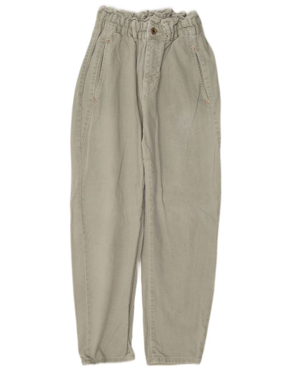 Zara Γυναικείο Ψηλό Χαλαρό Τζιν EU 34 2XS W24 L24 Πράσινο βαμβακερό