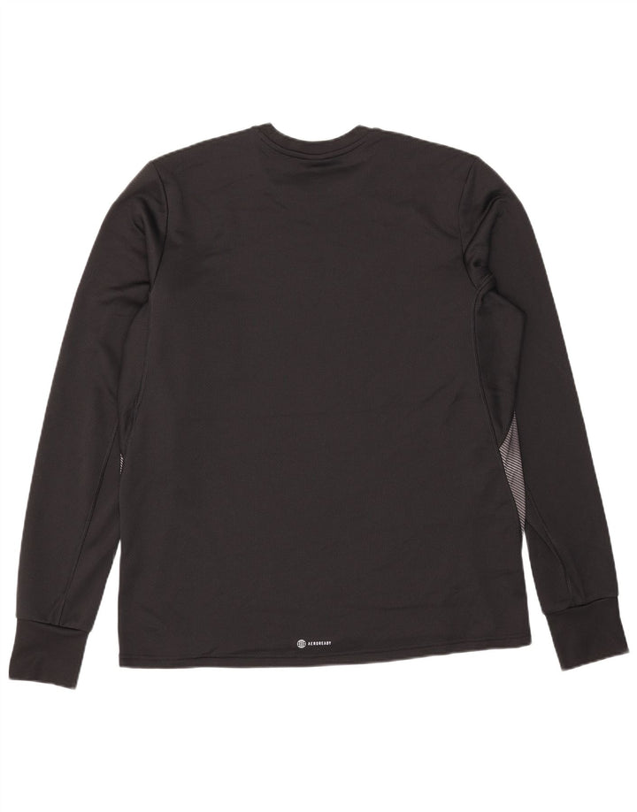 Adidas Ανδρικό τοπ Aeroready με μακρυμάνικο μεγάλο μαύρο χρώμα πολυεστέρας
