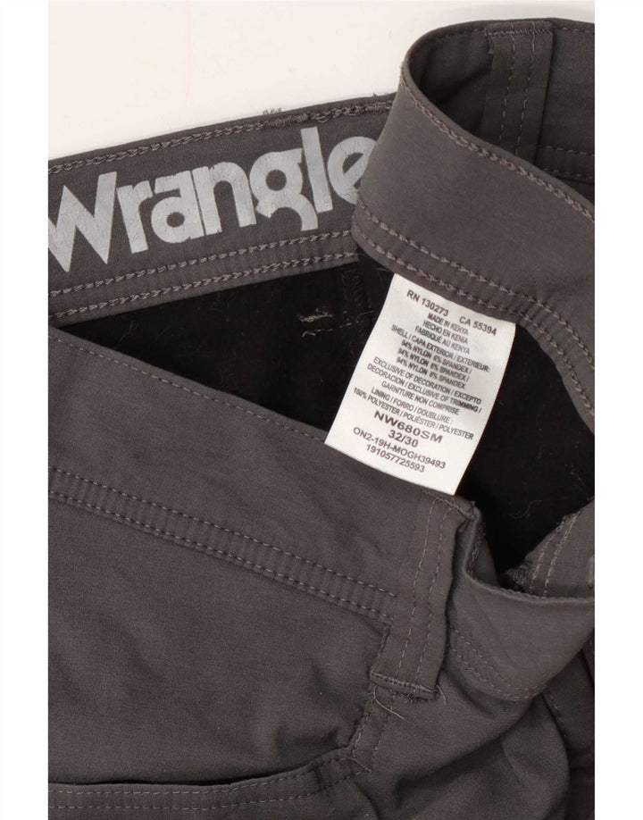 Ανδρικό παντελόνι Wrangler Straight Cargo W32 L30 Γκρι νάιλον