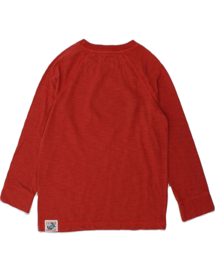 FAT FACE Girls Top Long Sleeve 6-7 Years Red Cotton | Vintage Fat Face | Thrift | Second-Hand Fat Face | Used Clothing | Messina Hembry 
