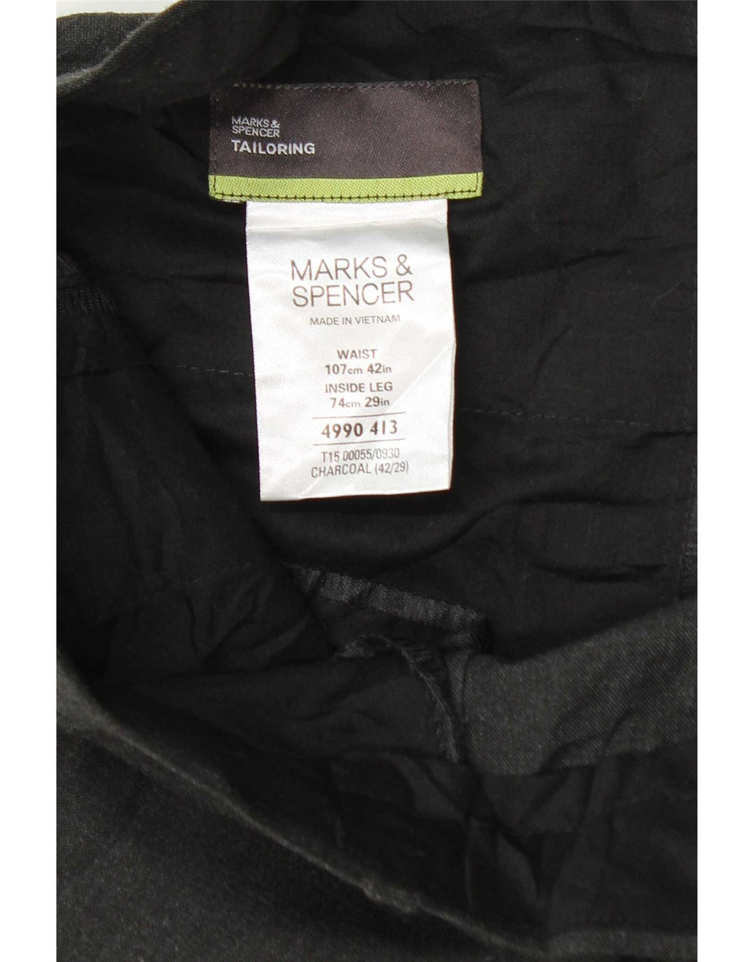 Marks & Spencer Ανδρικό κωνικό παντελόνι W42 L29 Γκρι πολυεστέρας