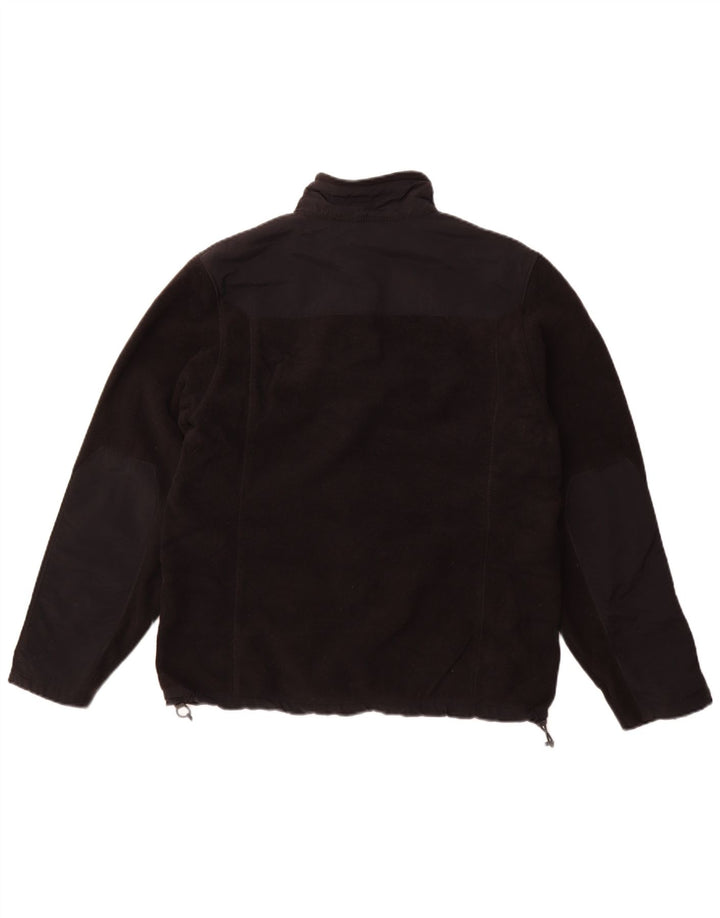 Eddie Bauer Ανδρικό Fleece Jacket UK 38 Medium Black Polyester