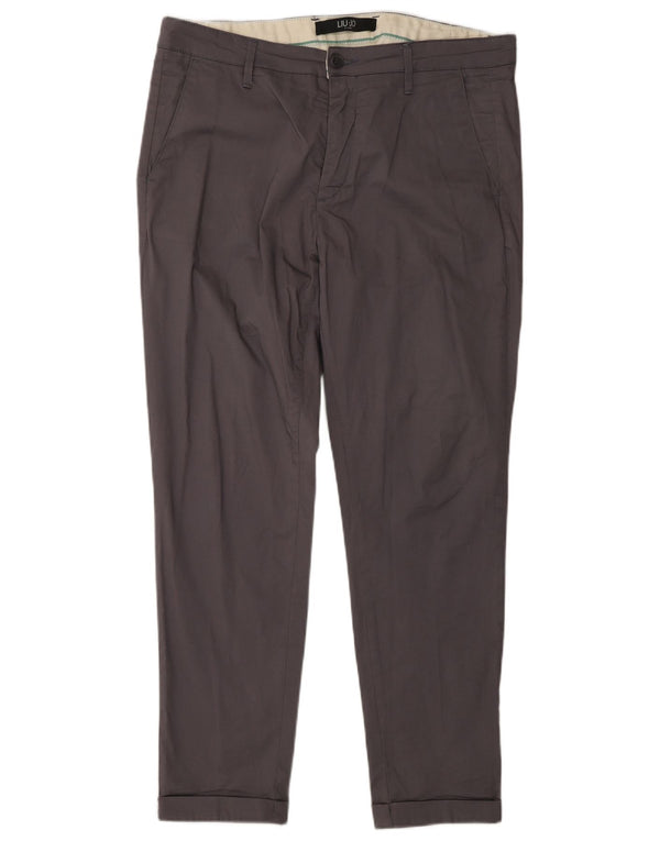 Liu Jo Mens Slim παντελόνι Chino IT 50 Large W34 L28 Γκρι βαμβακερό