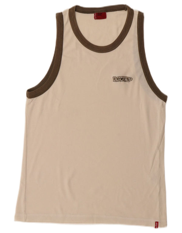 Ανδρικό γιλέκο Levi's Small Off White Βαμβακερό