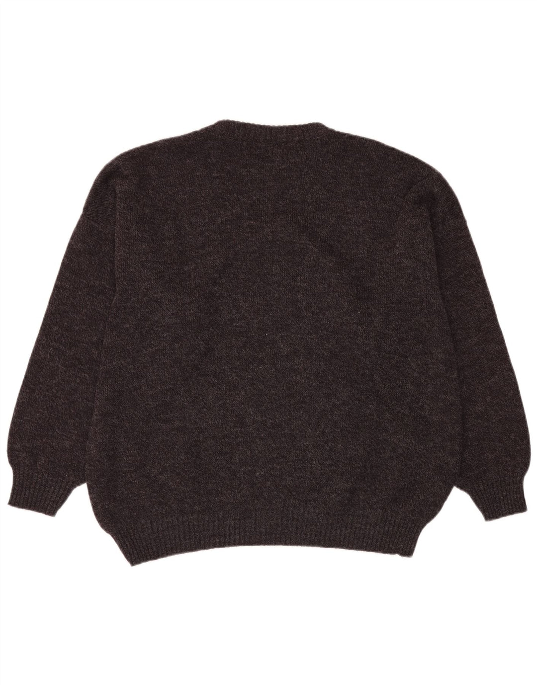 VINTAGE Ανδρικό πουλόβερ με λαιμόκοψη IT 54 XL Γκρι Fair Isle Wool