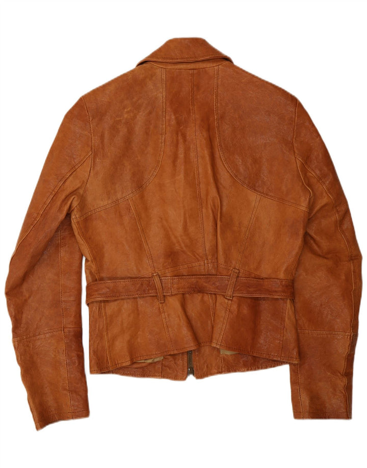 Masterpelle Γυναικείο Δερμάτινο Μπουφάν IT 46 Large Beige Leather